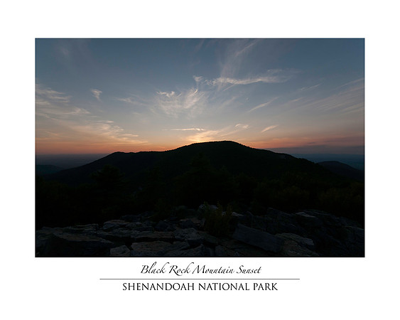 Sunset at Black Rock Mountain, Shenandoah National Park