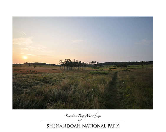 Sunrise Big Meadows, Shenandoah National Park